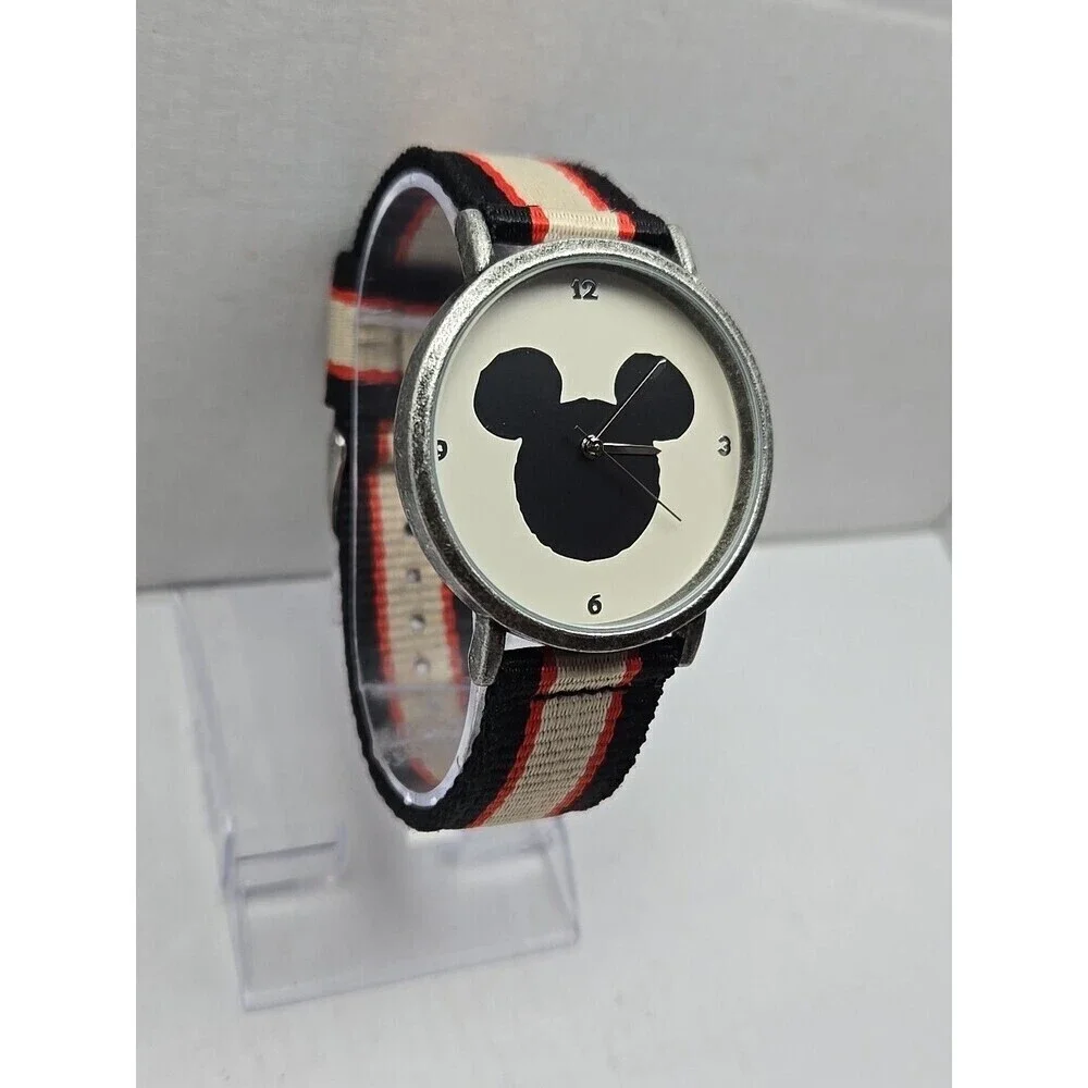 Rare Disney Mickey Mouse Ears Wrist Watch By Junk Food 0318 New Battery